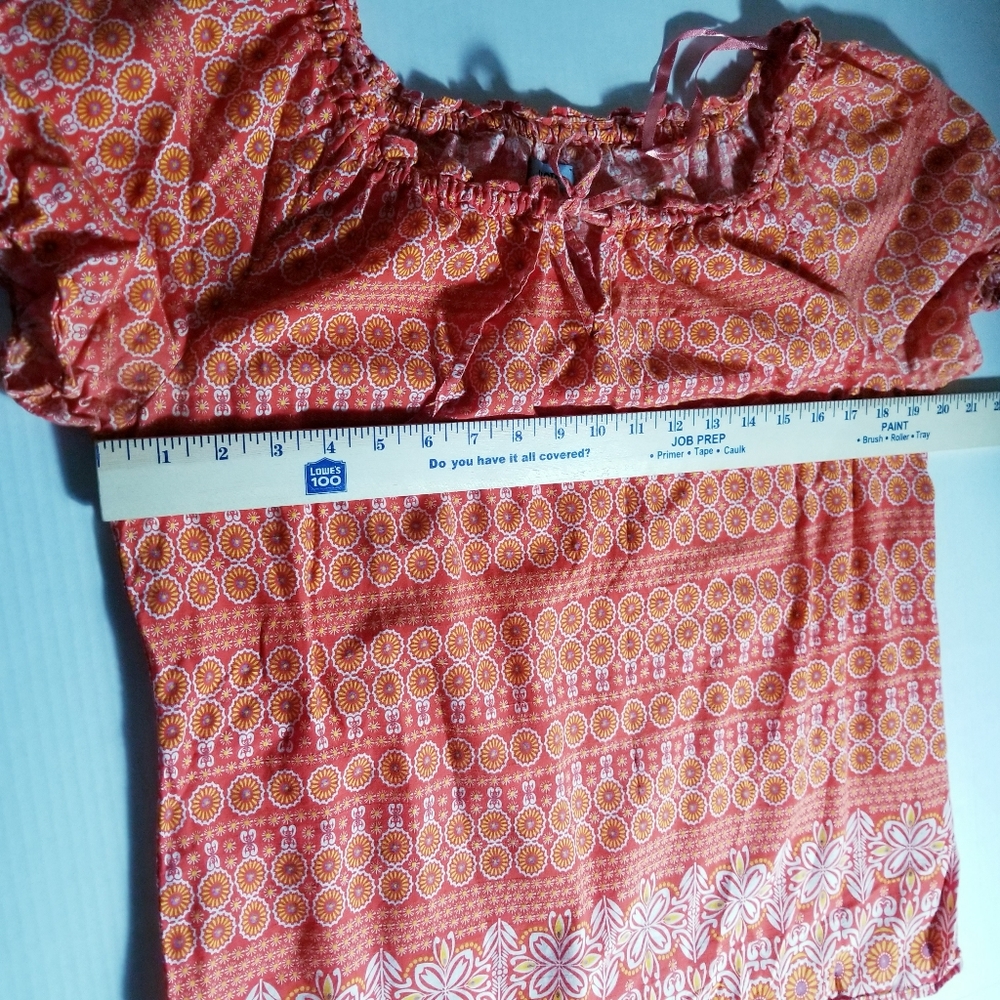 IZOD BOHO STYLE BLOUSE SIZE LARGE - Picture 8 of 14